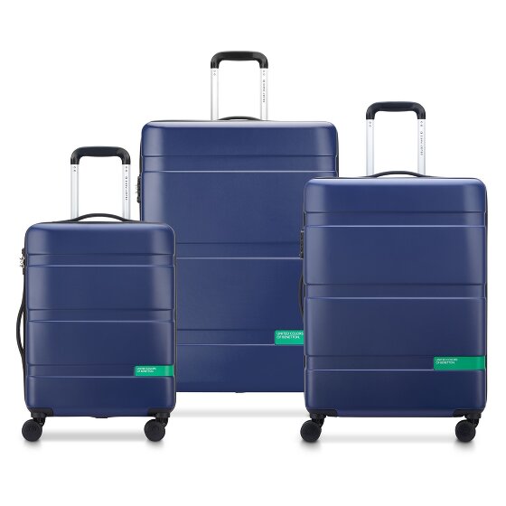 Delsey Paris x United Colors of Benetton Now Hardside Set de valises à 4 roulettes 3 pcs. avec soufflet extensible