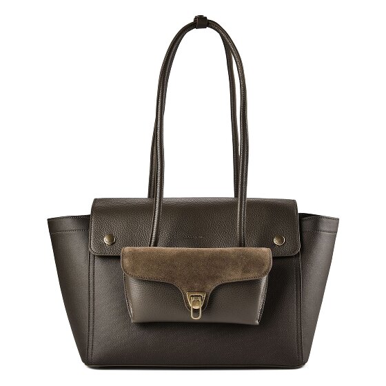 Coccinelle Double Beat Sac à bandoulière Cuir véritable 33 cm