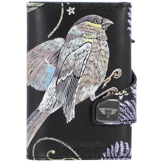 Tru Virtu Click & Slide Porte-cartes de crédit RFID en cuir 6,5 cm