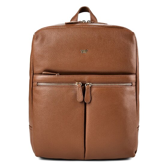 Braun Büffel Hanna Sac à dos professionnel M Cuir véritable 40 cm Compartiment ordinateur