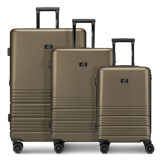 camel active Hanoi 4 roues Set de valises 3 pièces avec soufflet d'extension
