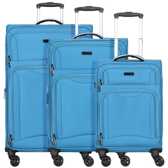 d&n Travel Line 9204 4 roues Set de valises 3 pièces avec soufflet d'extension
