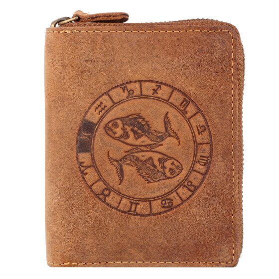 Greenburry Porte-monnaie Vintage Signe du zodiaque en cuir 10 cm