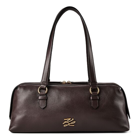 Karl Lagerfeld Autograph Sac à bandoulière Cuir véritable 35 cm