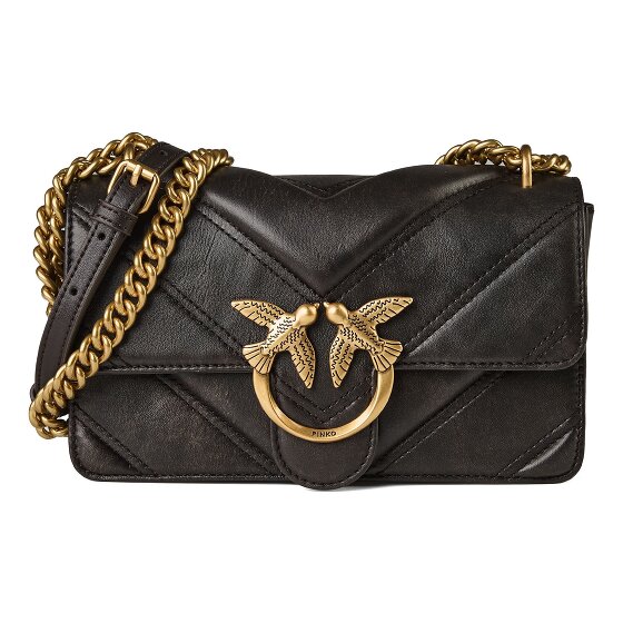 PINKO Love One Mini Sac à bandoulière Cuir véritable 21 cm
