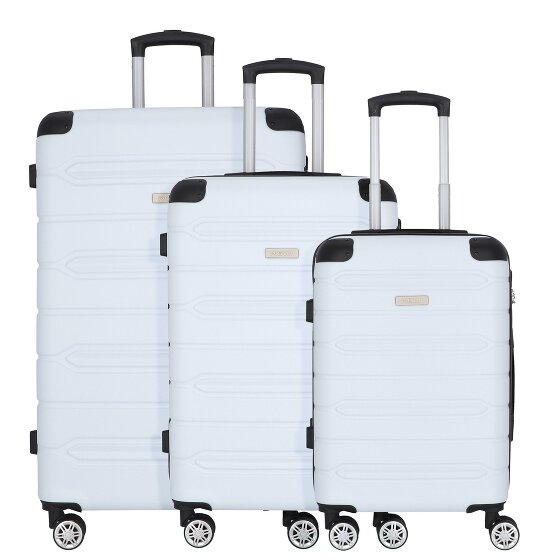 Nowi Rhodos 4 roulettes Set de valises 3 pièces