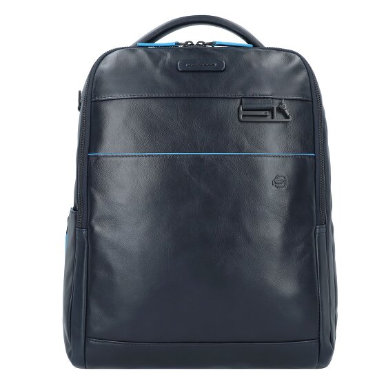 Piquadro Blue Square Revamp Sac à dos professionnel Cuir véritable 37 cm Compartiment ordinateur