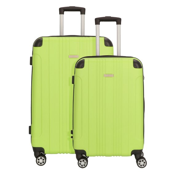 Nowi Lugano 4 roulettes Set de valises 2 pièces