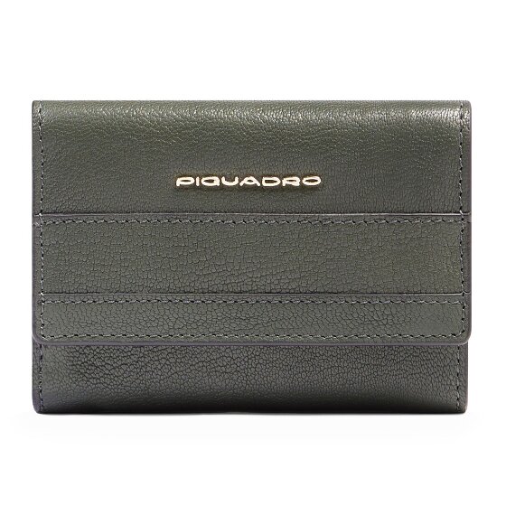Piquadro Patricia Porte-monnaie Protection RFID Cuir véritable 9 cm