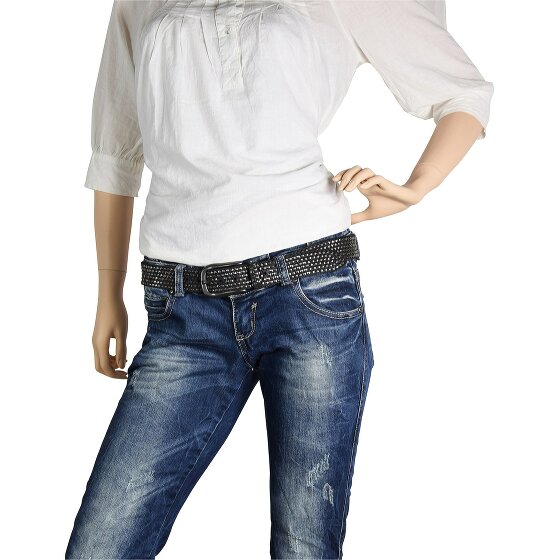 b.belt Ceinture à rivets en cuir