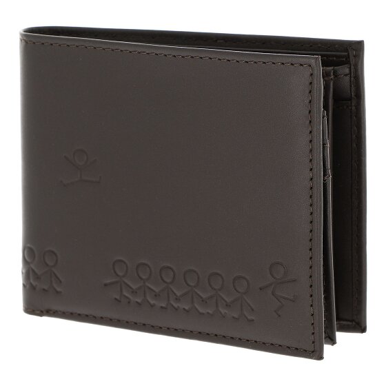 oxmox Leather Porte-monnaie Protection RFID Cuir véritable 10 cm