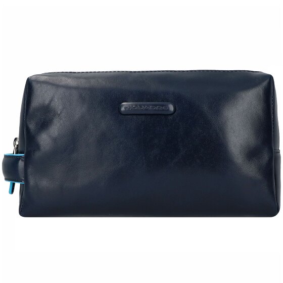 Piquadro Blue Square Trousse de toilette Cuir véritable 25 cm