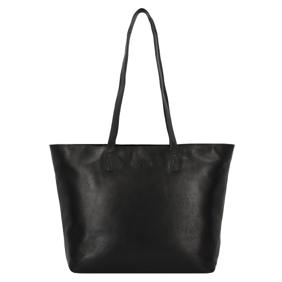Greenburry Pure Black Sac de shopper Cuir 35 cm Compartiment pour ordinateur portable