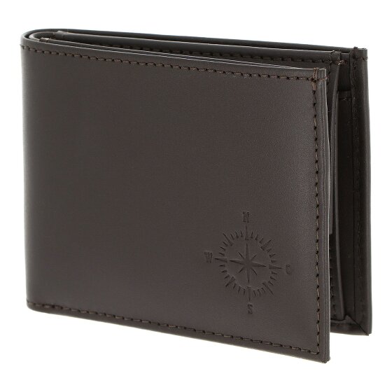 oxmox Leather Porte-monnaie Protection RFID Cuir véritable 11 cm