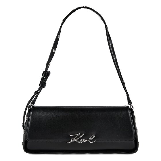 Karl Lagerfeld Signature Sac à bandoulière Cuir véritable 32 cm