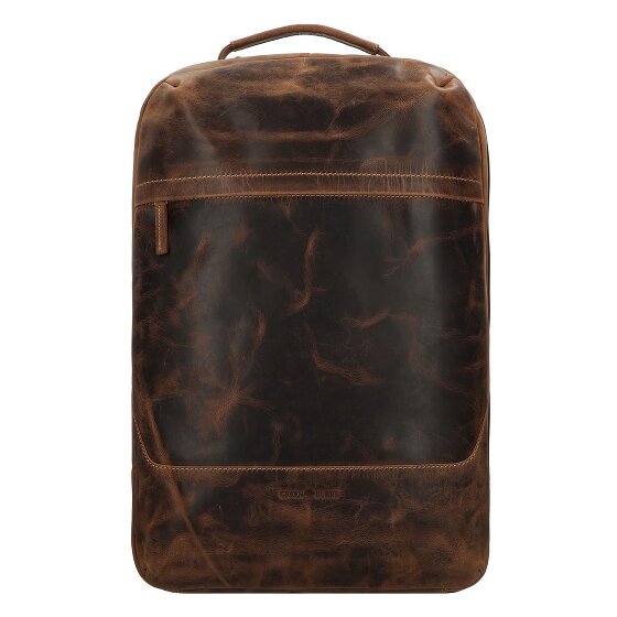 Greenburry Sac à dos de voyage Vintage en cuir, 48 cm, compartiment pour ordinateur portable