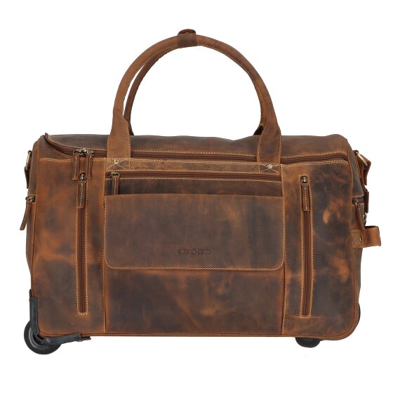Greenburry Vintage 2 roulettes Sac de voyage Cuir 32 cm