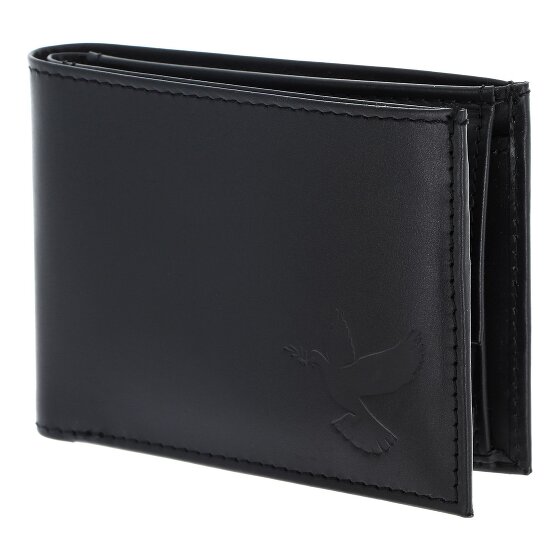 oxmox Leather Porte-monnaie Protection RFID Cuir véritable 11 cm