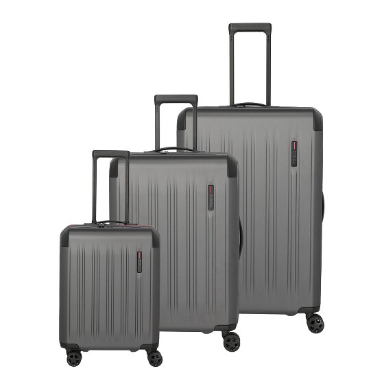 Travelite Dynamiic 4 roulettes Set de valises 3 pièces avec soufflet d'extension