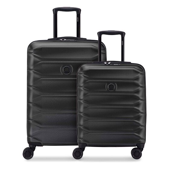 Delsey Paris Set de valises Meteor à 4 roues S+M avec soufflet d'extension