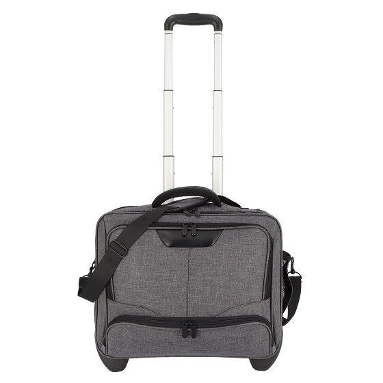 Dermata 2 roulettes Trolley d'affaires 44 cm Compartiment pour ordinateur portable