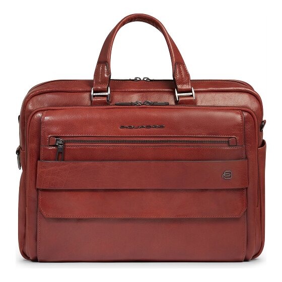 Piquadro Solm Attaché-case Cuir véritable 42 cm Compartiment ordinateur
