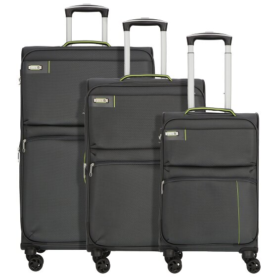 d&n Travel Line 6704 4 roues Set de valises 3 pièces