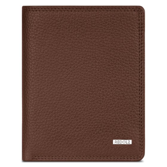 Redolz Leather Essentials HF Porte-monnaie en cuir RFID 9,5 cm dépliable