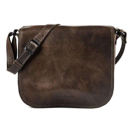 Greenburry Vintage Sac à bandoulière Cuir véritable 30 cm
