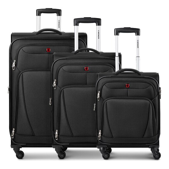 Wenger Beaumont 4 roulettes Set de valises 3 pièces avec soufflet d'extension