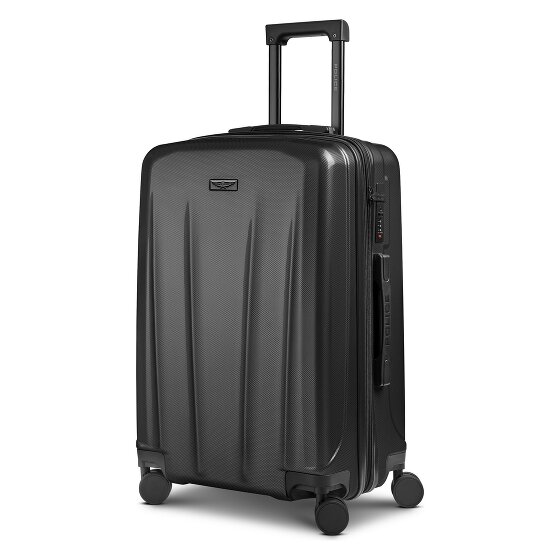 Police New York 4 roues Valise cabine M 62 cm avec soufflet d'extension