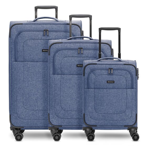 Redolz Essentials 12 THREE SET 4 roues Set de valises 3 pièces avec soufflet d'extension