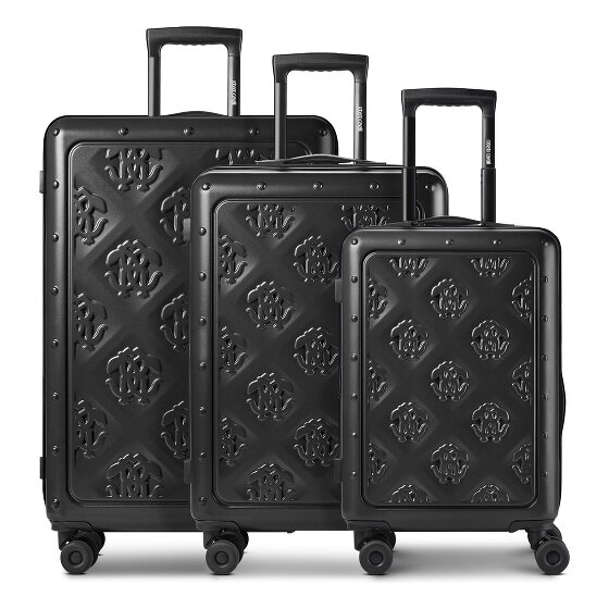 Roberto Cavalli Florence 4 roues Set de valises 3 pièces avec soufflet d'extension