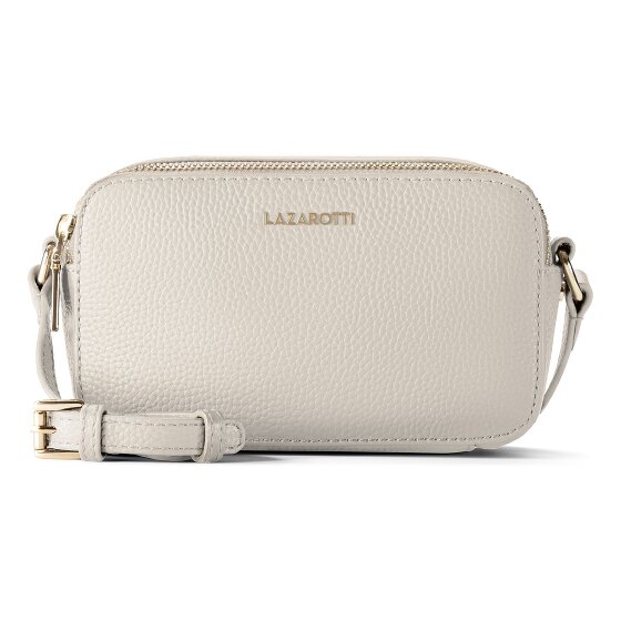 Lazarotti Bologna Leather Sac à bandoulière Camera-Bag en cuir double zip 18 cm