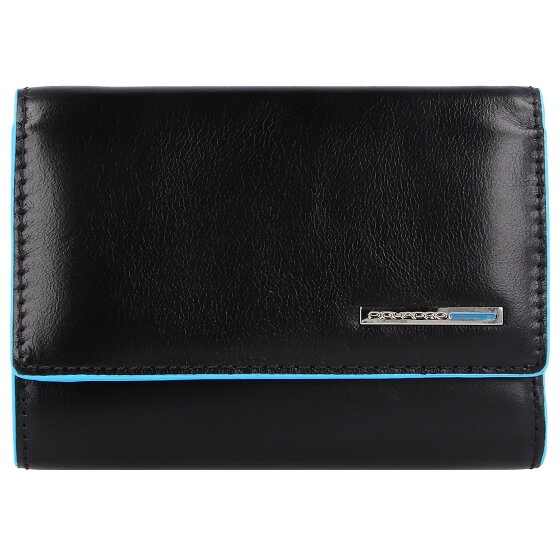 Piquadro Blue Square Porte-monnaie en cuir RFID 12 cm