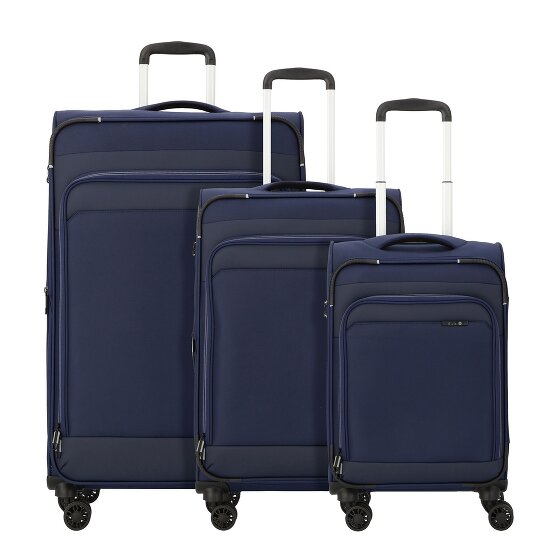 d&n Travel Line 9504 4 roulettes Set de valises 3 pièces avec soufflet d'extension