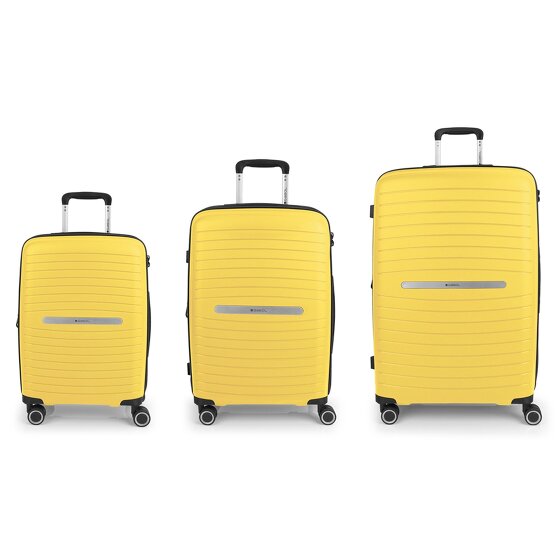 Gabol Shinyuu 4 roulettes Set de valises 3 pièces avec soufflet d'extension