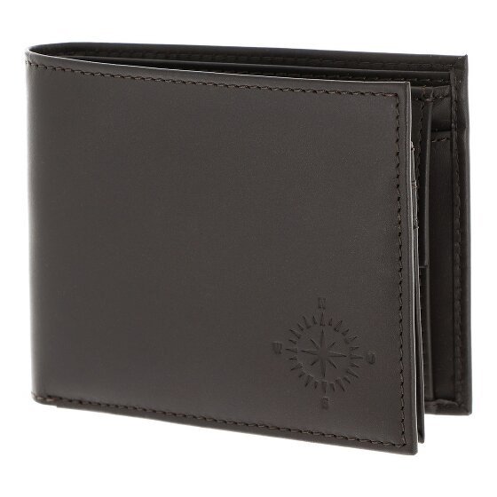 oxmox Leather Porte-monnaie Protection RFID Cuir véritable 10 cm