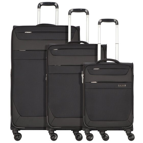 Worldpack Dublin 4 roulettes Set de valises 3 pièces avec soufflet d'extension