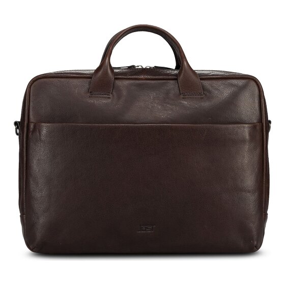 Jost Glasgow Attaché-case Cuir véritable 40 cm Compartiment ordinateur
