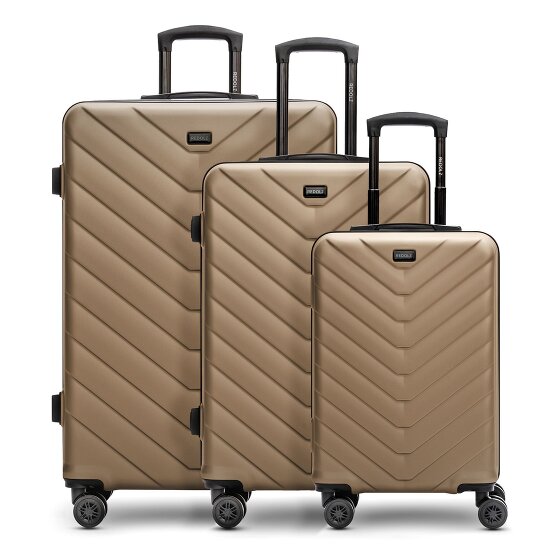 Redolz Essentials 07 3-SET 4 roulettes Set de valises 3 pièces