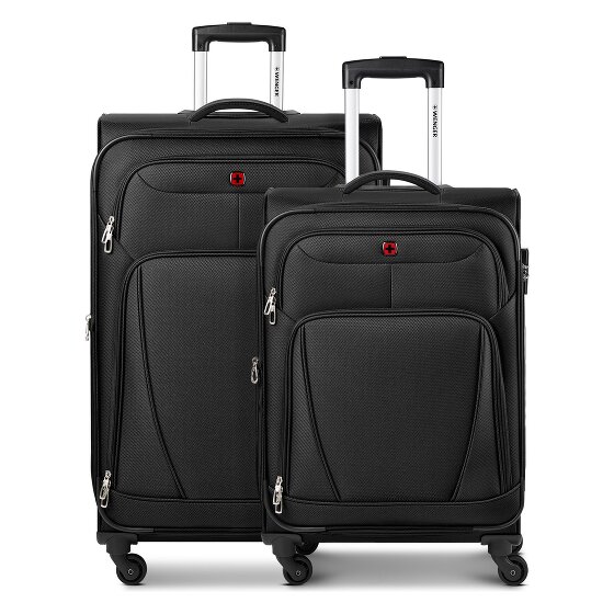 Wenger Beaumont 4 roulettes Set de valises 2 pièces avec soufflet d'extension