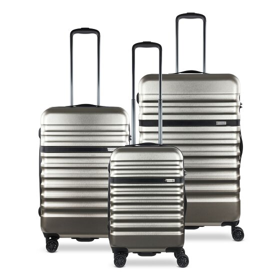 bugatti Corium Set de valises à 4 roulettes 3pcs.