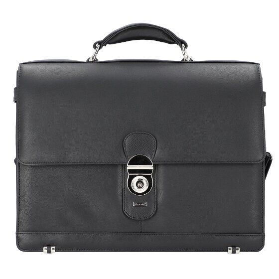 Alassio Porte-documents Monza en cuir, 38 cm, compartiment pour ordinateur portable