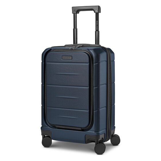Police London 4 roues Valise cabine 55 cm Compartiment ordinateur avec soufflet d'extension