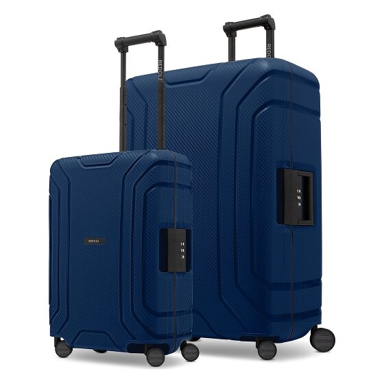 Redolz Essentials 15 : Set de valises à 4 roues 15 S+L avec fermeture à trois points