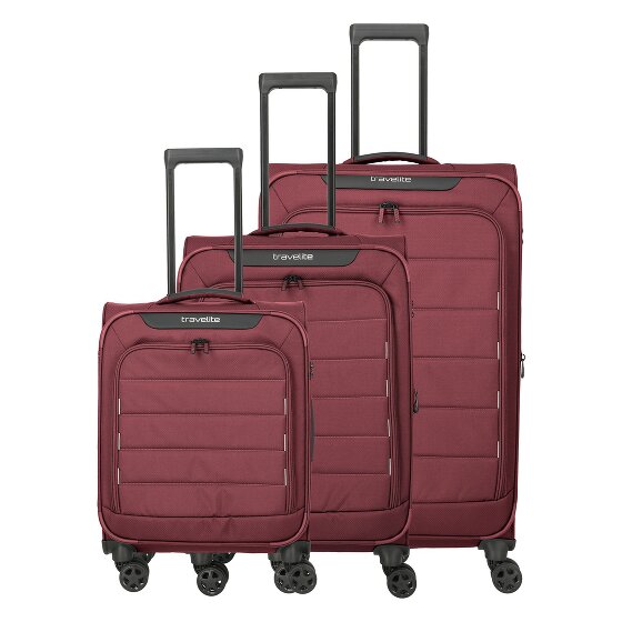 Travelite Skaii 4 roues Set de valises 3 pièces avec soufflet d'extension