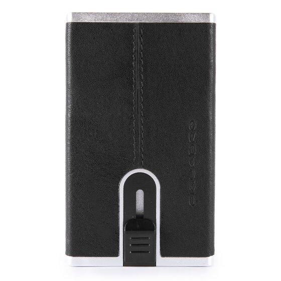 Piquadro Black Square Porte-cartes de crédit RFID en cuir 6 cm