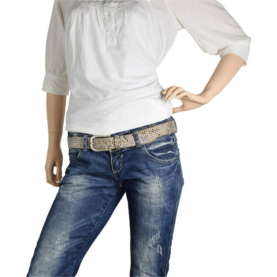 b.belt Ceinture à rivets en cuir 95 cm