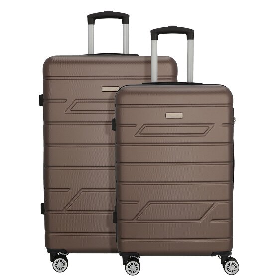 Nowi Bergamo 4 roulettes Set de valises 2 pièces